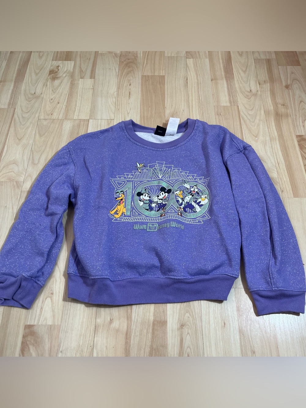 Kids' Disney Fleece Sweatshirt 100 Years of Wonder Size 7 Disney Store Purple